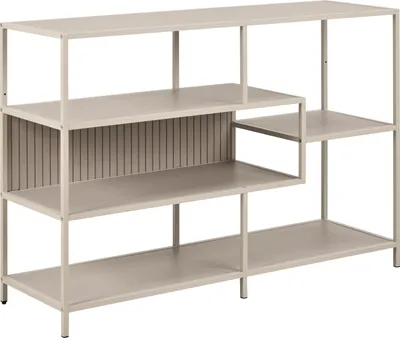 Produktbild von Standregal >Seaford< in grau, Metall / Holzwerkstoff - 114x78x35cm (BxHxT)