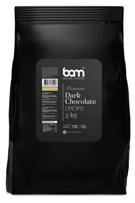Produktbild von BAM Zartbitterschokolade - Kuvertüre - Schokoladen Drops - 5 kg