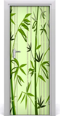 Produktbild von Tulup Türaufkleber 75x205 cm Dekorative Aufkleber Selbstklebend Wasserdichte Tapete Abnehmbar Schlafzimmer Wohnzimmer Wohnkultur - Bambus