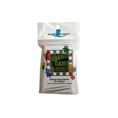 Produktbild von Brettspielhüllen Medium 57x89mm (100) – Schutzhüllen für Karten