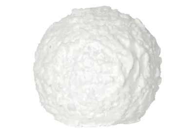 Produktbild von Schneeball-Kerze Snowball Echtwachs Batterie Timer warmweiß Ø 10cm