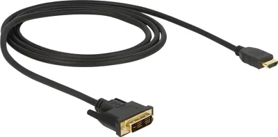 Immagine prodotto di DELOCK Cavo DVI 18+1 St > HDMI-A St 1,0m nero