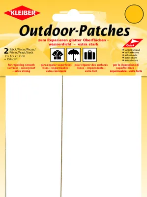 Produktbild von KLEIBER Outdoor-Patches selbstklebend 65 x 120 mm weiß 2 Stück