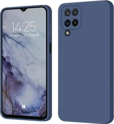 Produktbild von Hülle für Samsung Galaxy A12 Case Cover Bumper Silikon Softgrip Schutzhülle Farbe: Lavendelblau
