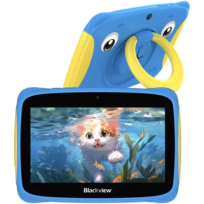 Obrázok produktu pre Blackview Tab 3 Detský tablet 7", 4GB RAM+32GB ROM, Android 13 Detský tablet s prenosným držadlom a krytom odolným proti pádu, 3280mAh, ochrana očí