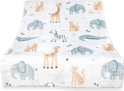 Imagen del producto de Manta suave "Cashmere Dots" para niños, colección Safari