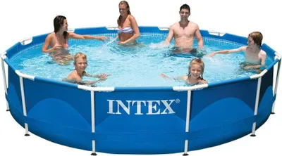 Obrázok produktu pre Intex 28210NP 366 x 76 cm okrúhly záhradný bazén s kovovým rámom