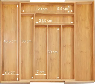 Image de Range-couverts extensible en bambou