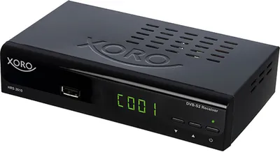 Image de Récepteur numérique DVB-S2 XORO HRS2610, compatible avec le câble unique, USB, LAN, couleur : noir