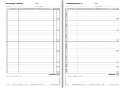 Produktbild von SIGEL AW480 Ausbildungsnachweis, für tägl. Eintragungen, geheftet, A4, 28 Blatt