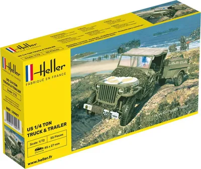 Image de Heller Willys MB Jeep & Remorque 1:72, 79997