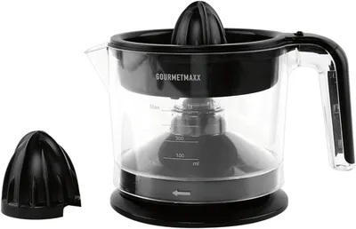 Produktbild von Zitruspresse schwarz 25W, 700 ml Kapazität, 55 U/min, abnehmbarer Griff