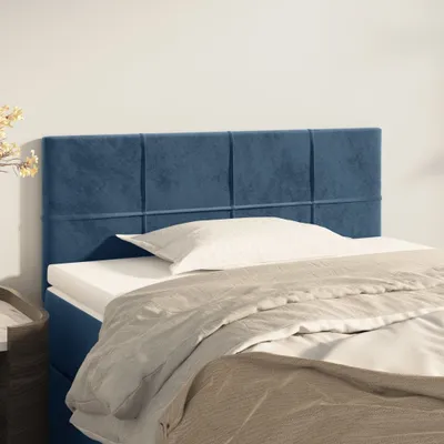 Produktbild von The Living Store Kopfteil Dunkelblau 80x5x78/88 cm Samt