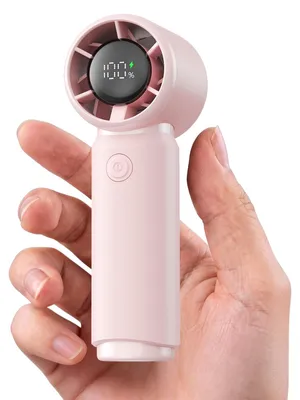 Image de Ventilateur portable à main - Rechargeable avec une batterie de 4000 mAh - Mini-ventilateur portable - 4000 mAh