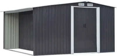 Obrázek produktu pro nabbi Plechový zahradní domek Toolster 312x335x178 cm - šedá