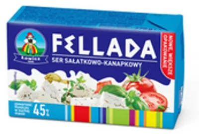 Zdjęcie produktu dla ŁOWICZ Ser Fellada 45% sałatkowo-kanapkowy 270g Łowicz