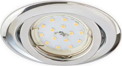 Zdjęcie produktu dla Oprawa Sufitowa Halogenowa Podtynkowa GU10 MR16 OH15 Okrągła Ruchoma Chrom Kobi