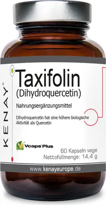 Produktbild von TAXIFOLIN (Dihydroquercetin) - Nahrungsergänzungsmittel 60 Kapseln vegan