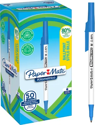 Image de Paper Mate Stylo à bille Kilometrico 2187702 bl 50p