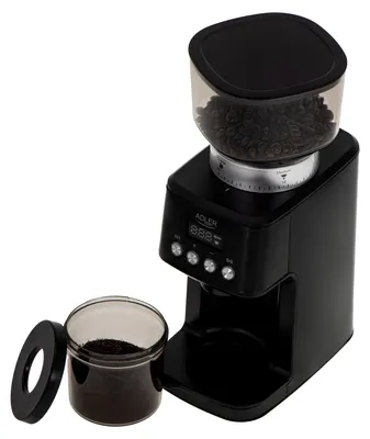 Zdjęcie produktu dla Młynek do Mielenia Kawy Żarnowy 180W Timer 2 Tryby Pracy Czarny