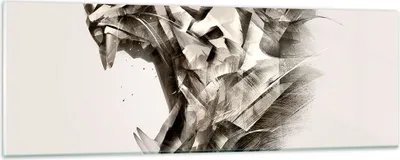 Produktbild von Bilder auf glas - tiger tier - 90x30cm - Glasbilder - Wandbilder - Bilder - Kunstdruck - zum Aufhängen bereit - Wanddekoration aus Glas - Glas Bilder - Wandbild auf Glas - Einteilig - GAB90x30-4113