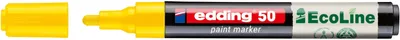 Zdjęcie produktu dla Edding – marker farbowy 50 Eco na bazie wody, 2–3 mm, żółty | 10 sztuk