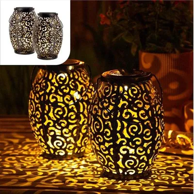 Produktbild von Bronze LED-Laternen-Set, Solar, 21,5x15cm, Tag/Nachtsensor
