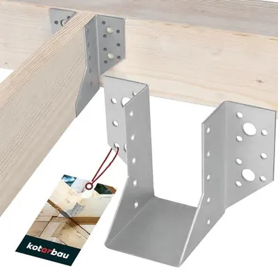 Produktbild von KOTARBAU Balkenschuh 60 x 100 mm Holzverbinder aus verzinktem Stahl Balkenschuh