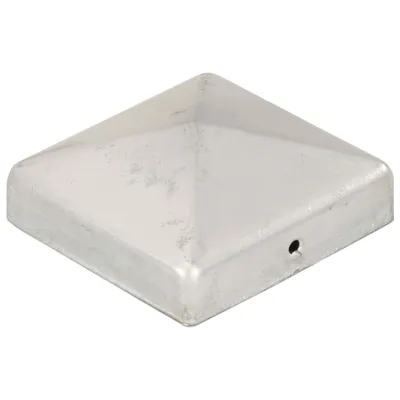 Immagine prodotto di Tappi per pali 6 pz. Piramide Metallo zincato 81 x 81 mm