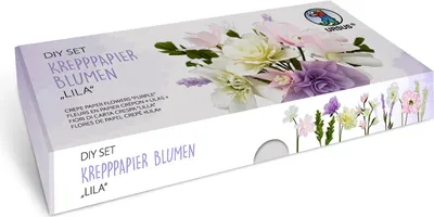 Produktbild von URSUS DIY Set Krepppapier Blumen  "LILA"