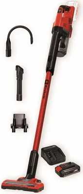 Zdjęcie produktu dla Einhell Power X-Change TE-SV 18 Li + zestaw startowy 2,5 Ah Akumulatorowy odkurzacz ręczny bezworkowy, w zestawie z akumulatorem (2347182)