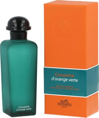 Obrázek produktu pro Hermes Concentre d'Orange Verte, Unisex, 100 ml, Nedoplnitelná lahvička, Sprej, Alcohol, Aqua (Water), Parfum (Fragrance), Limonene, Linalool, Butyl Methoxydibenzoylmethane,..., 1 kusů
