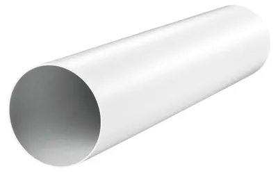 Productafbeelding van Rond PVC-ventilatiebuis, 100 mm / 150 mm, wit