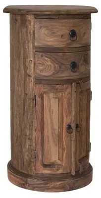 Immagine prodotto di MASSIVMOEBEL24 | LEEDS #16 Comodino in legno di sheesham - oliato / grigio 40x40x74