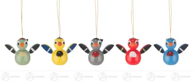 Produktbild von Ostern & Frühjahr Behang Vögel (5)  Höhe ca 3,5 cm NEU