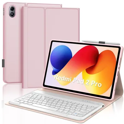 Produktbild von Pad 2 Pro 2025 Pad Pro 2024 Kompatibilität Abnehmbare magnetische Rosa tastatur