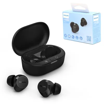 Obrázek produktu pro Philips TAT1209BK/00, True Wireless Stereo (TWS), 20 - 20000 Hz, Hovory/hudba, Sluchátka s mikrofonem, Černá