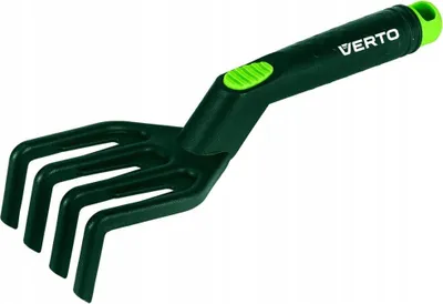 Produktbild von VERTO Grubber mit 4 Zinken Klein Gartenkralle mit Holzgriff 26 cm Hand Kultivator Handgrubber Kleingrubber – breit