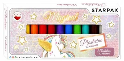 Produktbild von Starpak Knete 12 Farben Unicorn Kinder