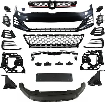 Obrázok produktu pre Predný nárazník JOM pre VW Golf 7 2012-2017 čierny