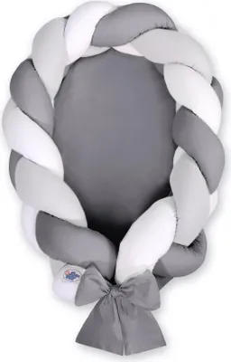 Immagine prodotto di Bozzolo intrecciato 2 in 1 - bianco-grigio-antracite