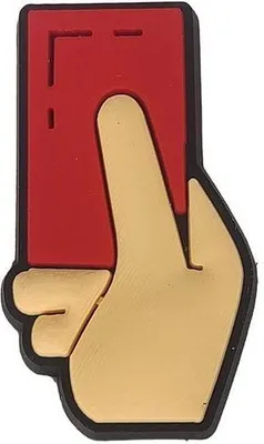 Obrázok produktu pre Obuvné prívesky pre dreváky Športový kolík pre Crocs Red Card