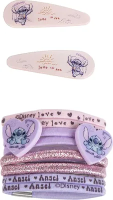 Produktbild von Disney Lilo und Stitch Haarspange, Haargummi-Set in einer Box
