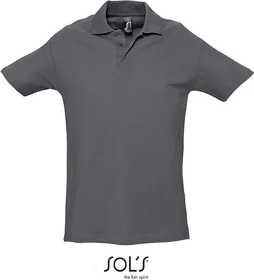 Immagine prodotto di SOLs 11362 | Polo da uomo Spring II - Colore: Grigio topo (tinta unita) - Taglia: S