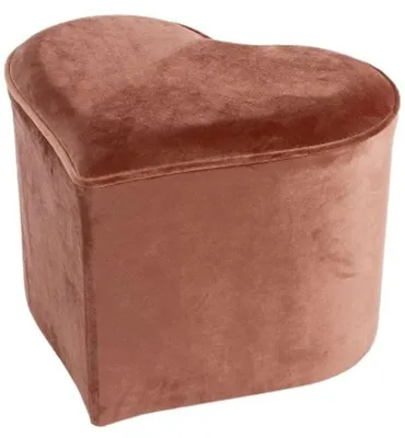 Zdjęcie produktu dla Casa Padrino Designerski stołek serce różowy 46 x 40 x wys. 54 cm - stołek dekoracyjny w kształcie serca