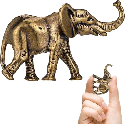 Immagine prodotto di Figura di Ganesh in ottone, stile vintage, decorazione per il soggiorno