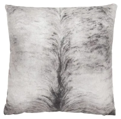 Zierkissen 45x45 cm, Polyester, grau-schwarz, waschbar