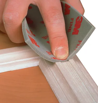 Produktbild von 3M Schleifschwamm Soft Pad Körnung fein Breite 115 x Länge 140 x Höhe 5mm auswaschbar - 3809