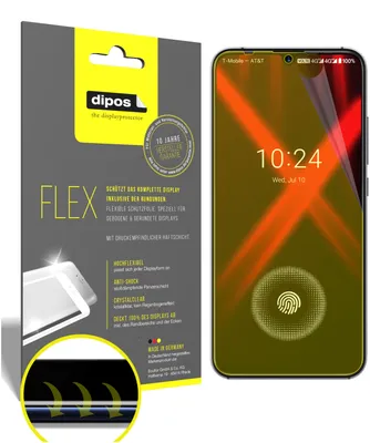 Produktbild von 2x Schutzfolie für Umidigi X Folie, 100% Displayabdeckung, dipos Flex