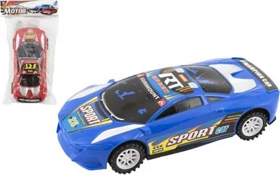 Produktbild von Rennwagen Kunststoff 20cm auf Schwungrad - Farbenmix